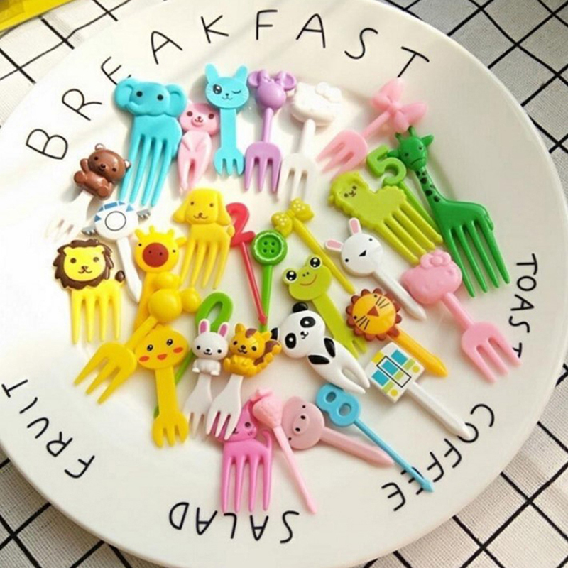 Baby Food Dessert - Mini Animal Farm Cartoon Food Picks,