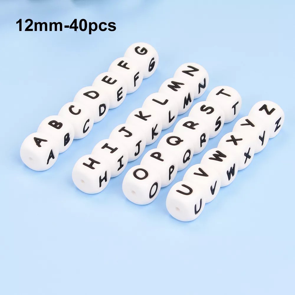 Baby Food Name - LOFCA 40 Pçs/lote Alfabeto 12mm Letra