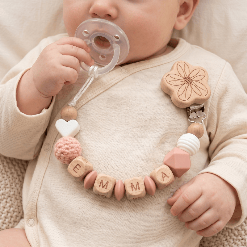 Baby Food Name - Prendedor de Chupeta Personalizado 2026 com