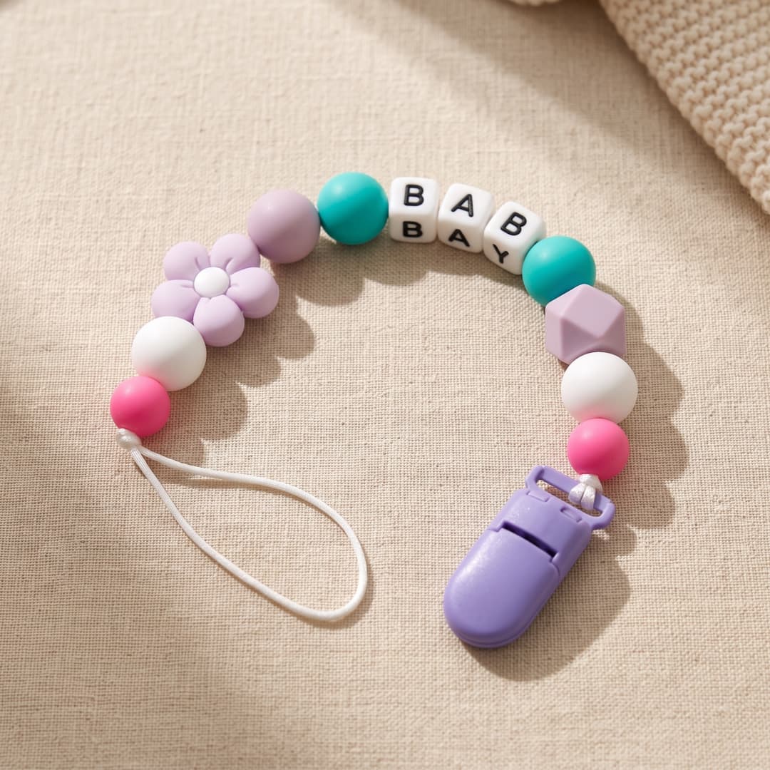 Prendedor de Chupeta Personali - Baby Food Name avaliação e preço