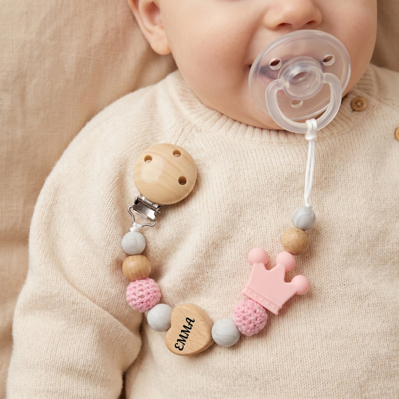 Prendedor de Chupeta Personali - Baby Food Name avaliação e preço