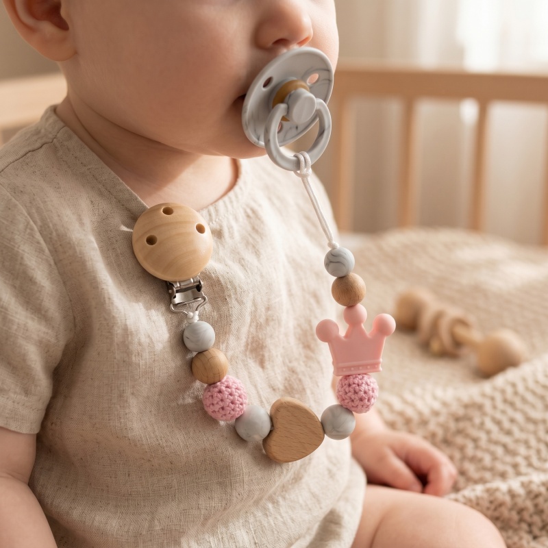Prendedor de Chupeta Personali - Baby Food Name avaliação e preço