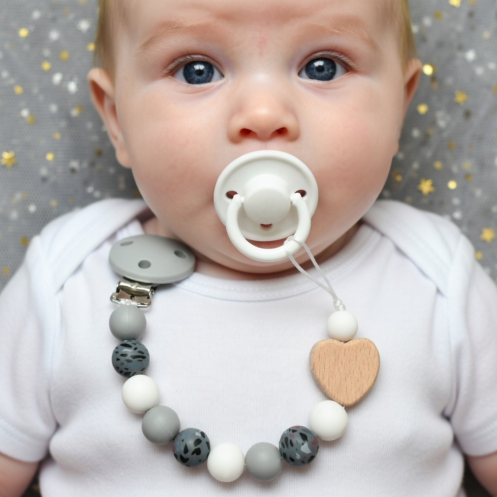 Prendedor de Chupeta Personali - Baby Food Name avaliação e preço