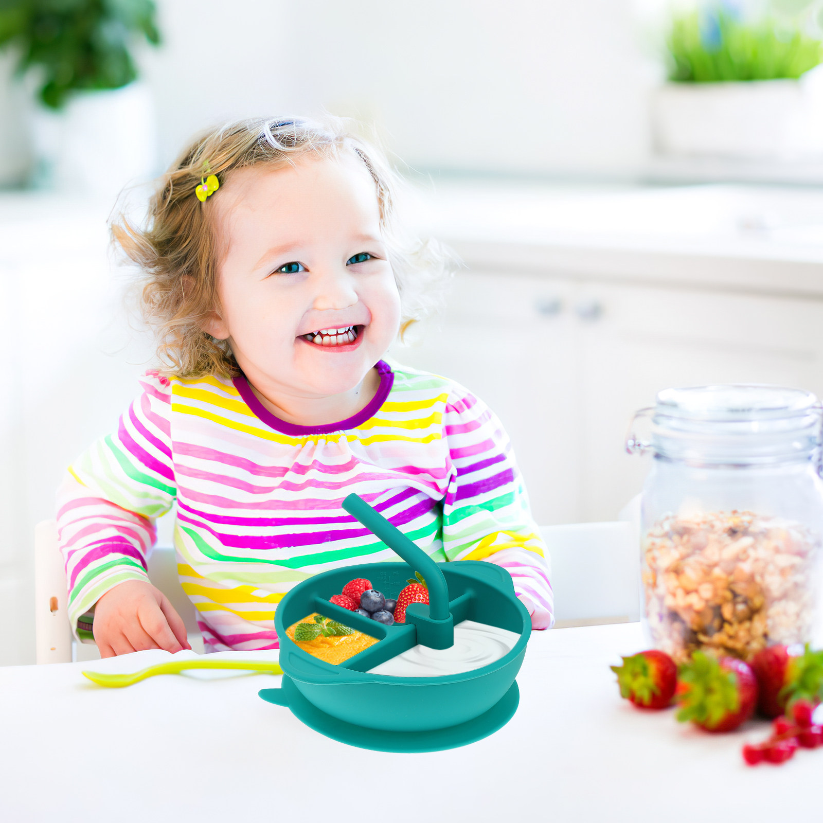 Prato de jantar de silicone an - Baby Food Dessert avaliação e preço
