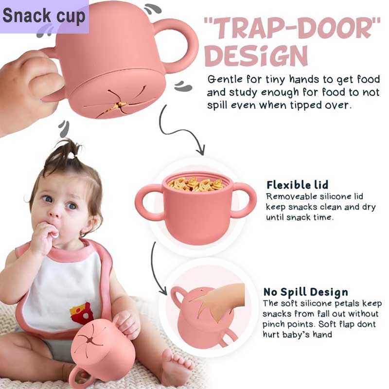 Copos de alimentação de silico - Baby Food Name avaliação e preço