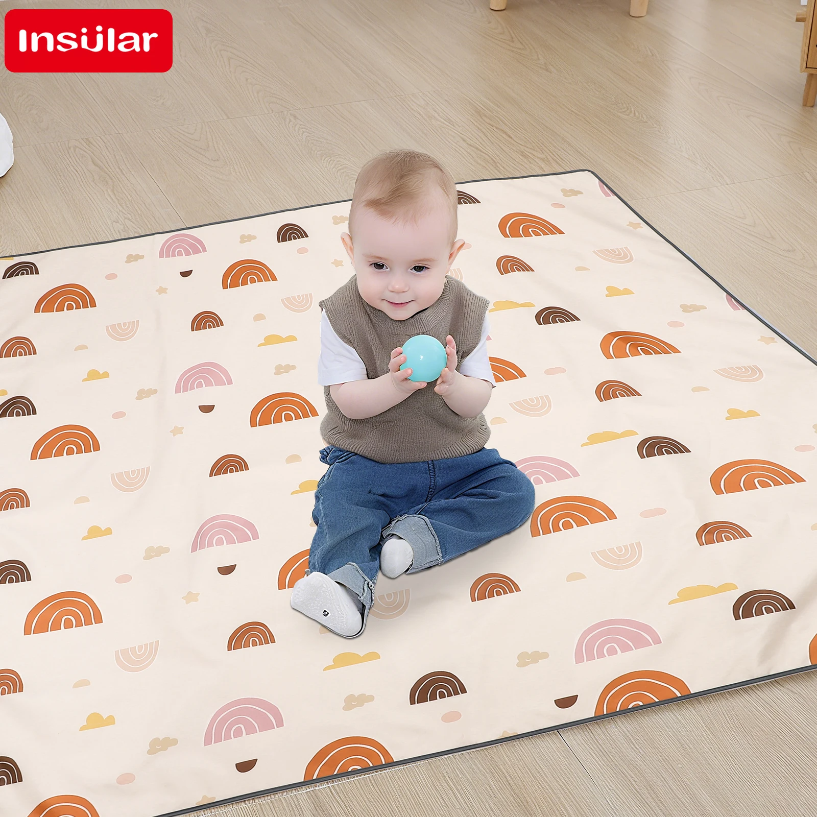 Crianças sob cadeira alta resp - Highchair Splash Mat avaliação e preço