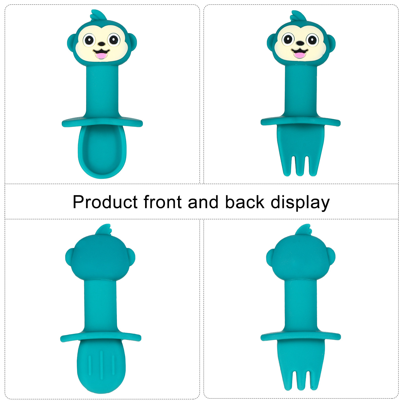 Conjunto de 2 colheres e garfo - Baby Food Utensils Set avaliação e preço