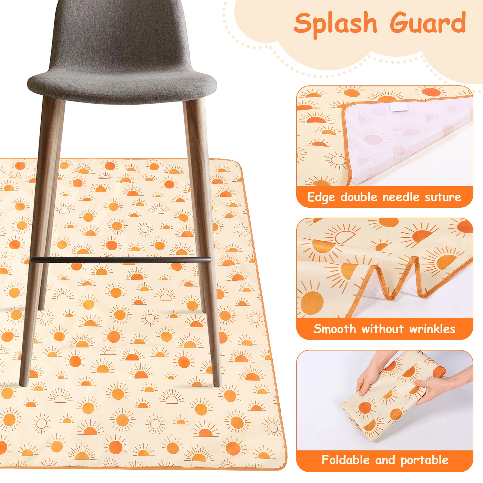 Tapete Protetor Impermeável pa - Highchair Splash Mat avaliação e preço