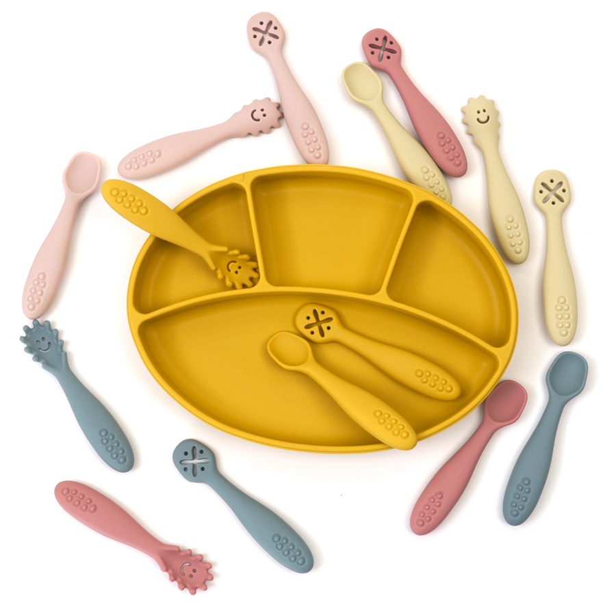 3 pçs bonito bebê aprendizagem - Baby Food Utensils Set avaliação e preço