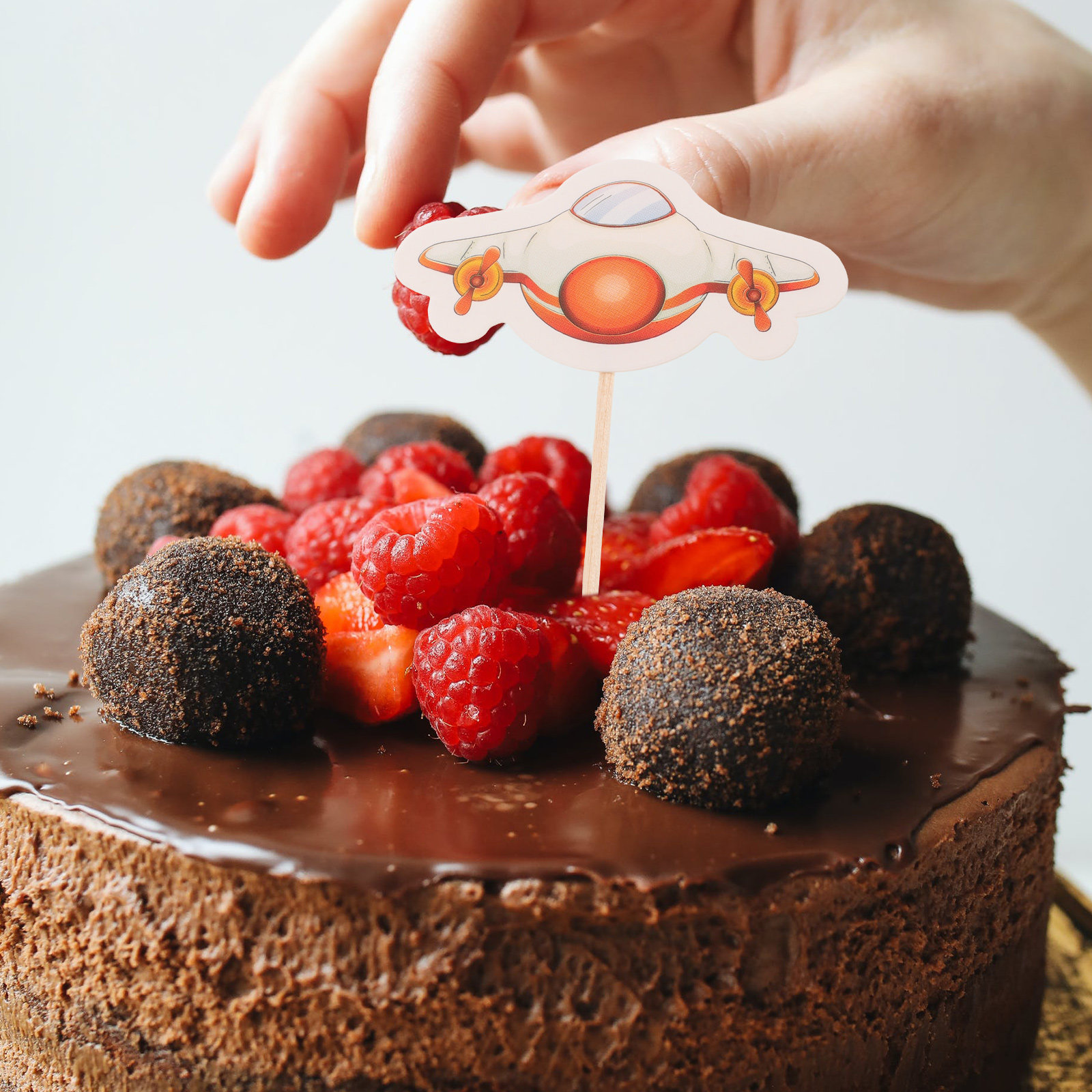 30 Peças de Topos de Bolo em F - Baby Food Dessert avaliação e preço