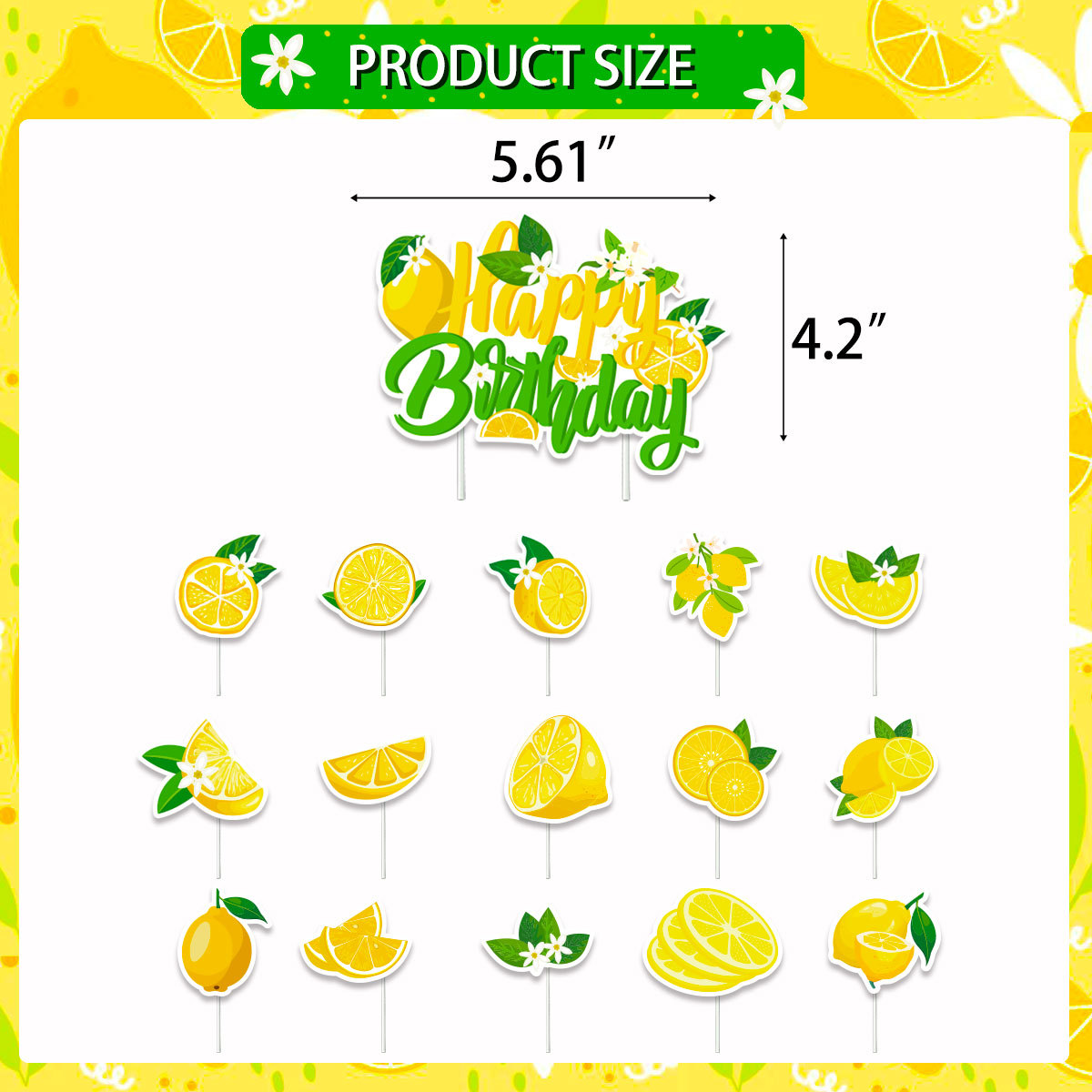 Limão cupcake toppers verão bo - Baby Food For 2 Year Old avaliação e preço
