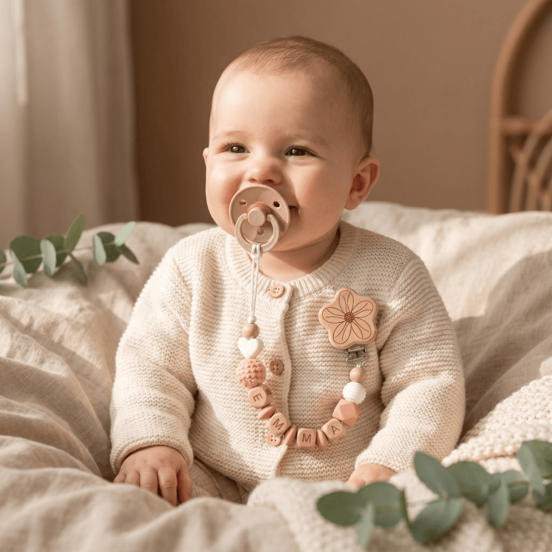 Prendedor de Chupeta Personali - Baby Food Name avaliação e preço