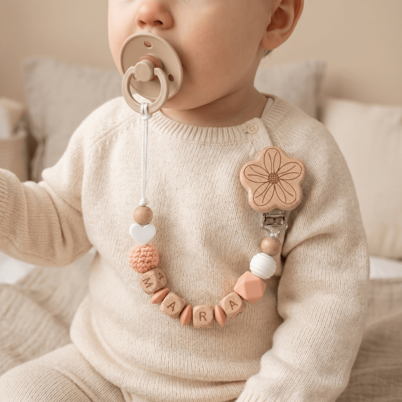 Prendedor de Chupeta Personali - Baby Food Name avaliação e preço
