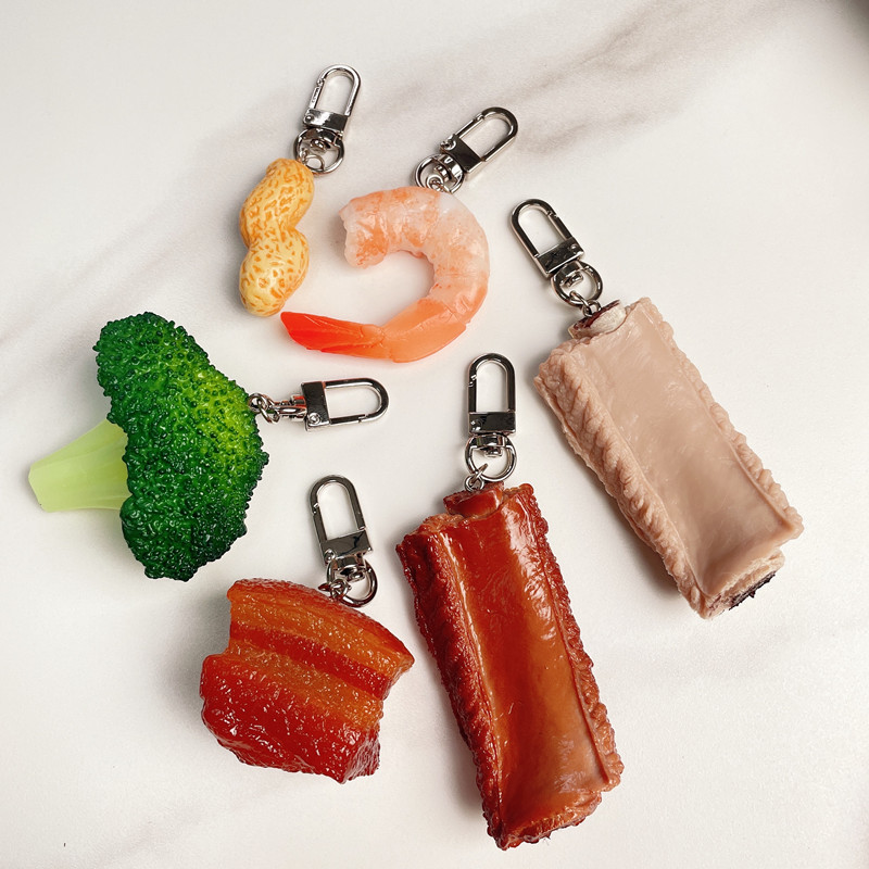 Simulação comida chaveiro de p - Baby Food Shrimp avaliação e preço