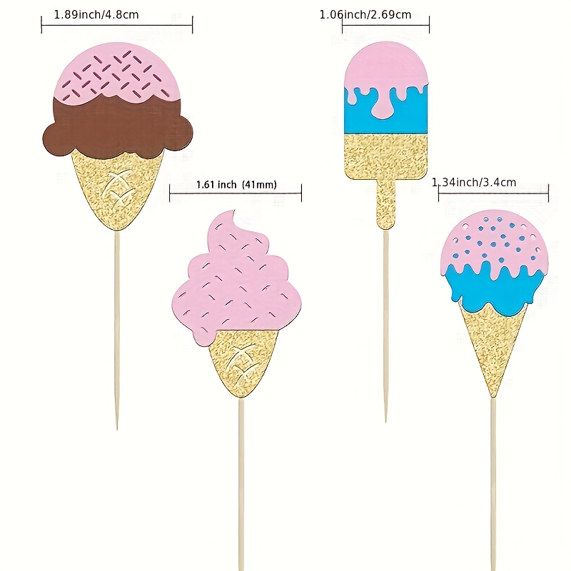 12 Peças de Toppers de Cupcake - Baby Food Dessert avaliação e preço