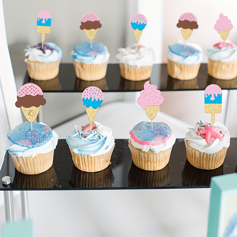 12 Peças de Toppers de Cupcake - Baby Food Dessert avaliação e preço