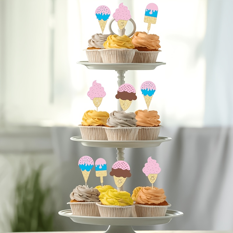 12 Peças de Toppers de Cupcake - Baby Food Dessert avaliação e preço